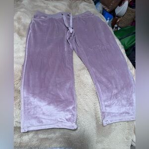 Lularoe Cozy Collection Lavender Velour Lounge Pants L